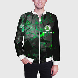 Бомбер мужской SKODA, цвет: 3D-белый — фото 2
