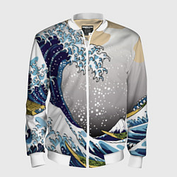 Мужской бомбер The great wave off kanagawa