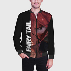Бомбер мужской FAIRY TAIL ХВОСТ ФЕИ, цвет: 3D-черный — фото 2