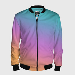 Бомбер мужской Градиент, цвет: 3D-черный