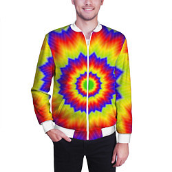 Бомбер мужской Tie-Dye, цвет: 3D-белый — фото 2