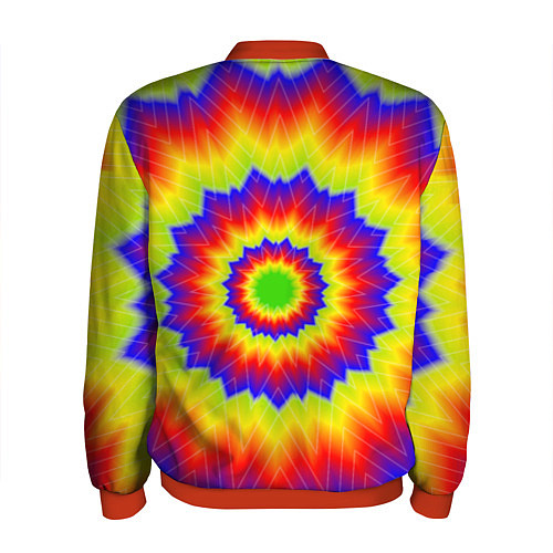 Мужской бомбер Tie-Dye / 3D-Красный – фото 2