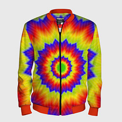 Бомбер мужской Tie-Dye, цвет: 3D-красный