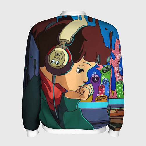 Мужской бомбер ЮТУБ / 3D-Белый – фото 2