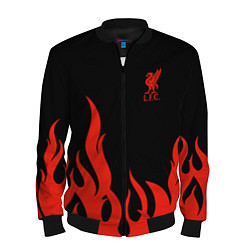 Бомбер мужской Liverpool F C, цвет: 3D-черный