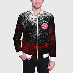 Бомбер мужской BAYERN MUNCHEN, цвет: 3D-белый — фото 2