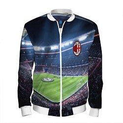 Бомбер мужской FC MILAN, цвет: 3D-белый