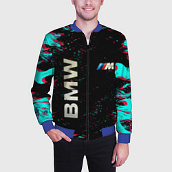 Бомбер мужской BMW, цвет: 3D-синий — фото 2