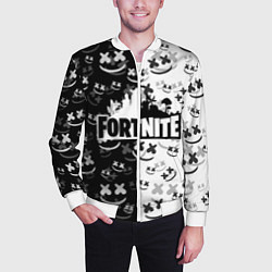 Бомбер мужской FORTNITE MARSHMELLO, цвет: 3D-белый — фото 2