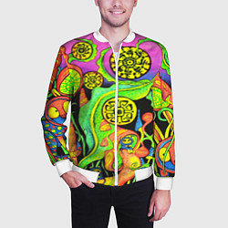 Бомбер мужской КИСЛОТА КИСЛОТНЫЙ, цвет: 3D-белый — фото 2