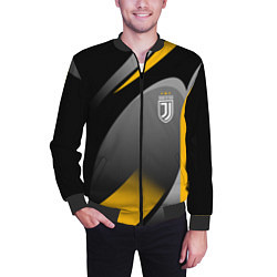Бомбер мужской Juventus Uniform, цвет: 3D-черный — фото 2
