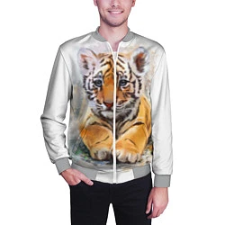 Бомбер мужской Tiger Art, цвет: 3D-меланж — фото 2