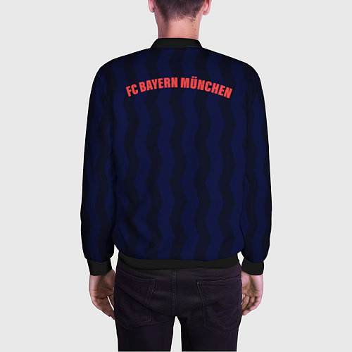Мужской бомбер FC Bayern Munchen / 3D-Черный – фото 4