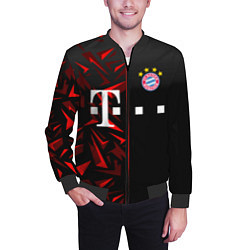 Бомбер мужской FC Bayern Munchen Форма, цвет: 3D-черный — фото 2
