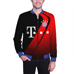 Бомбер мужской FC Bayern Munchen Форма, цвет: 3D-синий — фото 2