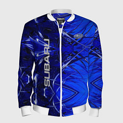 Бомбер мужской Subaru, цвет: 3D-белый