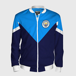 Бомбер мужской MANCHESTER CITY, цвет: 3D-белый