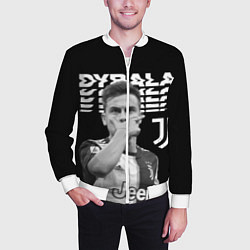 Бомбер мужской Paulo Dybala, цвет: 3D-белый — фото 2