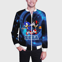 Бомбер мужской Sonic SEGA, цвет: 3D-белый — фото 2