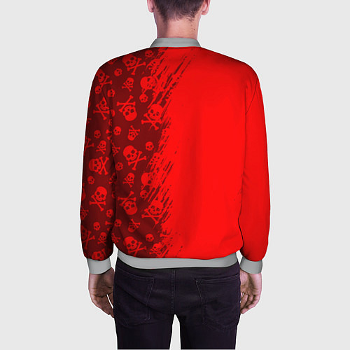 Мужской бомбер КОРОЛЬ И ШУТ / 3D-Меланж – фото 4