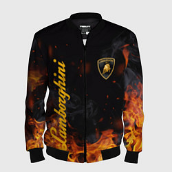Бомбер мужской LAMBORGHINI, цвет: 3D-черный