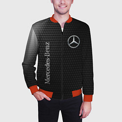 Бомбер мужской MERCEDES МЕРСЕДЕС, цвет: 3D-красный — фото 2