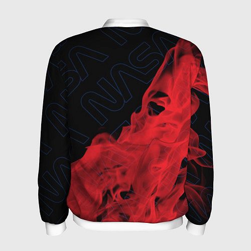 Мужской бомбер NASA НАСА / 3D-Белый – фото 2