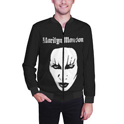 Бомбер мужской Marilyn Manson, цвет: 3D-черный — фото 2