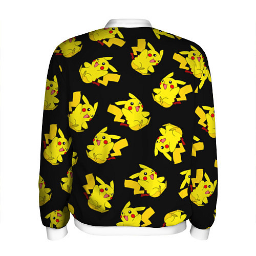 Мужской бомбер Веселый пикачу / 3D-Белый – фото 2