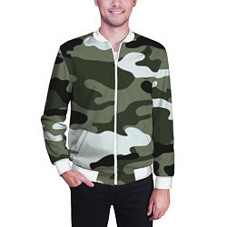 Бомбер мужской Camouflage 2, цвет: 3D-белый — фото 2