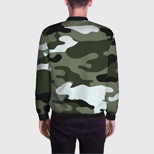 Мужской бомбер Camouflage 2 / 3D-Черный – фото 4