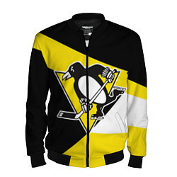 Бомбер мужской Pittsburgh Penguins Exclusive, цвет: 3D-черный
