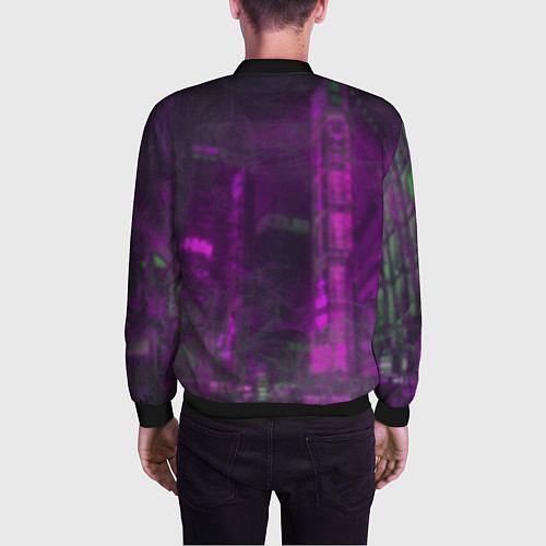 Мужской бомбер Zero Two in mask / 3D-Черный – фото 4