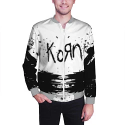 Бомбер мужской Korn, цвет: 3D-меланж — фото 2