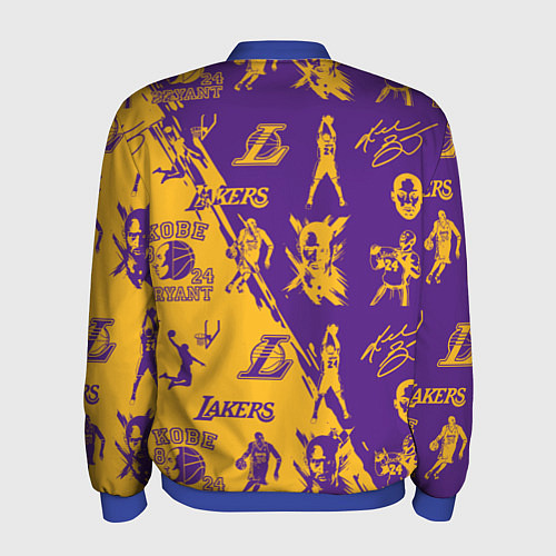 Мужской бомбер КОБИ БРАЙАНТ / 3D-Синий – фото 2