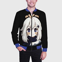 Бомбер мужской Genshin Impact Paimon, цвет: 3D-синий — фото 2