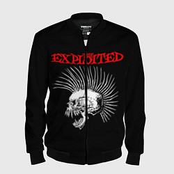 Бомбер мужской The Exploited, цвет: 3D-черный