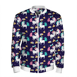 Мужской бомбер Unicorn pattern