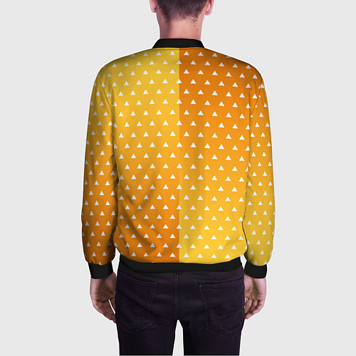 Мужской бомбер ЗЕНИЦУ КИМОНО / 3D-Черный – фото 4