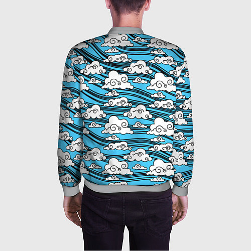 Мужской бомбер КИМОНО ТАНДЖИРО / 3D-Меланж – фото 4