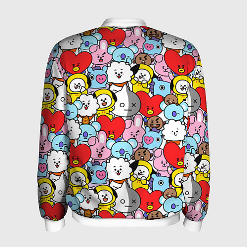 Мужской бомбер BT21 BTS / 3D-Белый – фото 2
