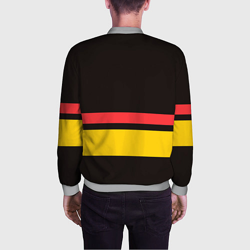 Мужской бомбер СБОРНАЯ ГЕРМАНИИ / 3D-Меланж – фото 4