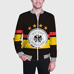 Бомбер мужской СБОРНАЯ ГЕРМАНИИ, цвет: 3D-меланж — фото 2