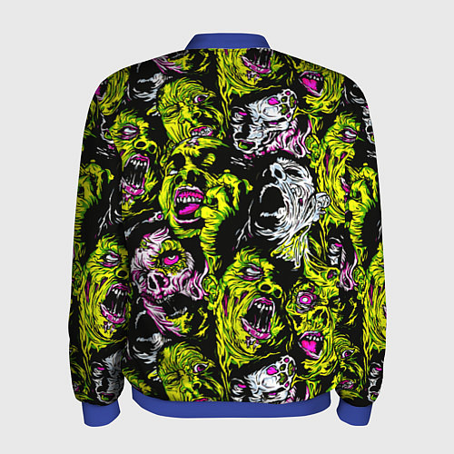 Мужской бомбер ЗОМБИ / 3D-Синий – фото 2