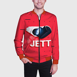 Бомбер мужской Jett, цвет: 3D-красный — фото 2