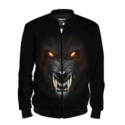 Бомбер мужской Злой Волк, цвет: 3D-черный