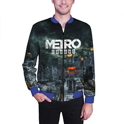 Бомбер мужской Metro Exodus, цвет: 3D-синий — фото 2