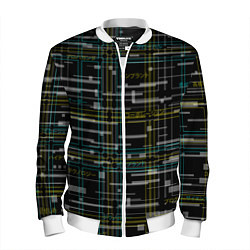 Мужской бомбер Cyberpunk Tartan