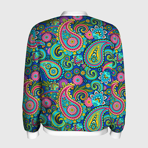 Мужской бомбер Славянские Узоры / 3D-Белый – фото 2
