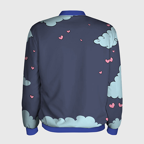 Мужской бомбер BTS Sleep / 3D-Синий – фото 2